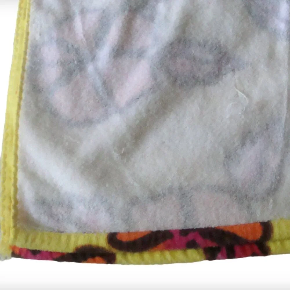 Vintage OLD NAVY Flower Power Dopamine Hawaiian Inspired Terry Beach Towel